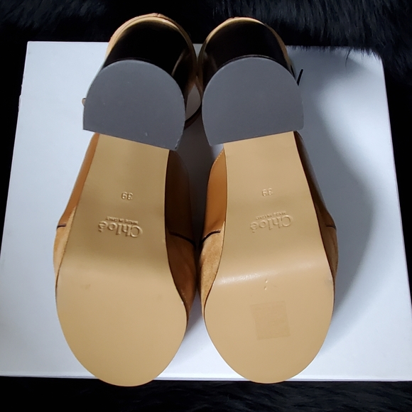 SOLD Chloé 'C' plaque platform sandals - Picture 11 of 12